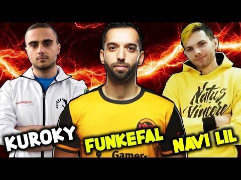 When You Meet 3 Gods On The Same Team Kuroky, Funkefal & Lil RIP Pub Game Dota 2