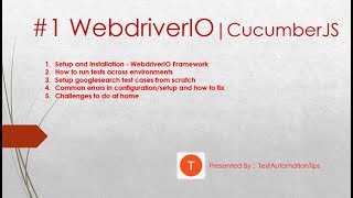 UI Automation | WebdriverIO | CucumberJS