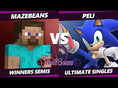 Limitless 1 Top 8 - Mazebeans (Steve) Vs. Peli (Sonic) SSBU Ultimate Tournament