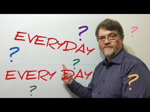 Tutor Nick P Lesson (2)  The Difference between "Every day" and "Everyday"