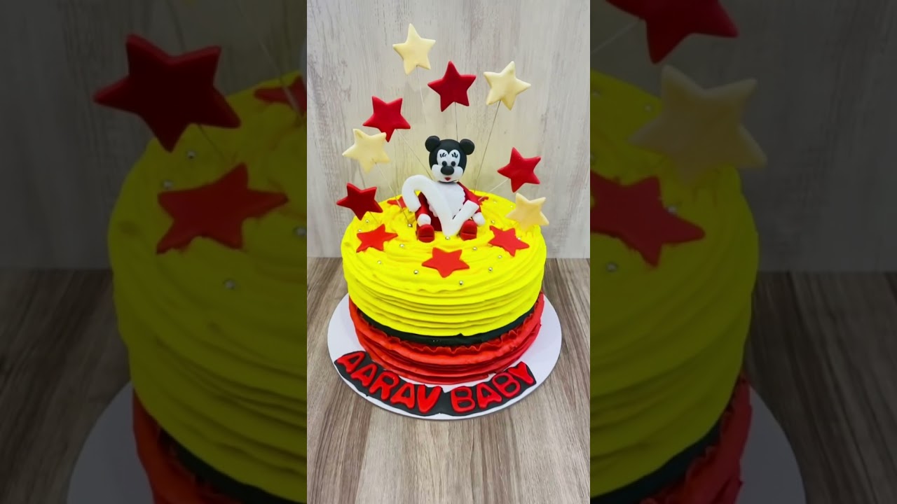 Watch Mickey Mouse cake 🎂 now Mickey Mouse cake 🎂
