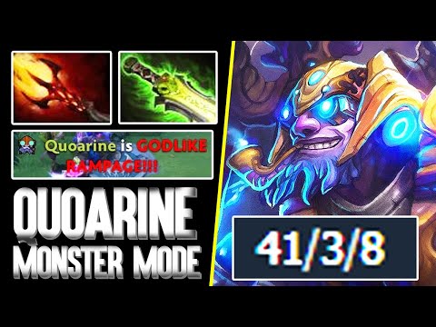 EPIC SHIT QUOARINE [Tinker] Absolute Monster Mode - 41 Kills Rampage NO MERCY - Dota 2