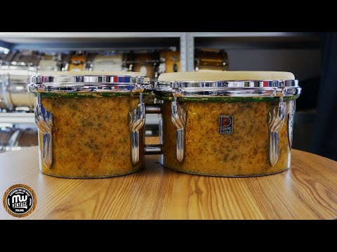 MW-Vintage.pl - Premier Bongos 6" + 8" 50s Ginger Sparkle Vintage Rotating View 4K