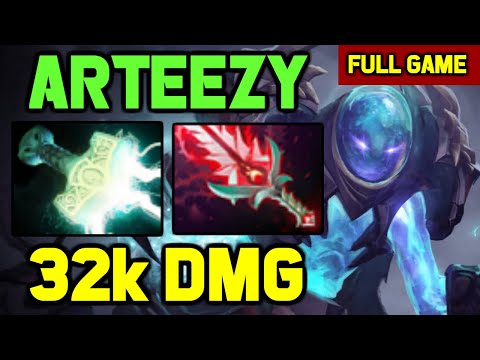 Arteezy CARRY Arc warden HARDCORE DPS BUILD + NONSTOP Farming gameplay
