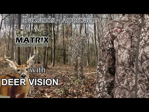 Badlands Approach on 14 Backgrounds with Deer and Human Vision.