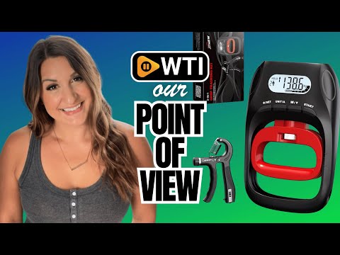 Grip Strength Tester Trainer - Electronic Hand Dynamometer of 400lbs/180kg & Grip strengthener with Adjustable Resistance for Sports Black - WTI product video review