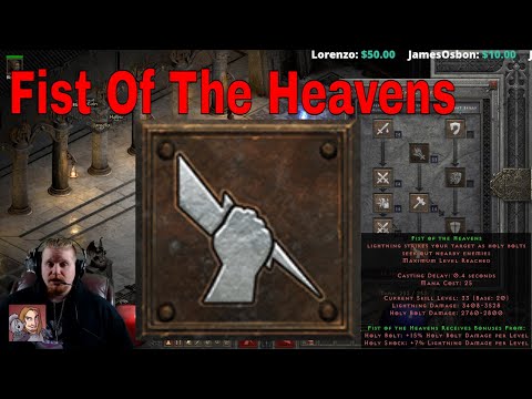 D2R Skills & Abilities - Fist Of The Heavens (Paladin Combat Skills)