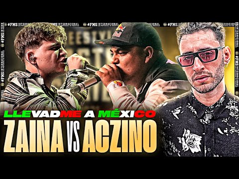 🇲🇽 ACZINO SIGUE INVICTO 🇲🇽 BLON REACCIONA A LA BATALLA DE ACZINO VS ZAINA EN FMS INTERNACIONAL