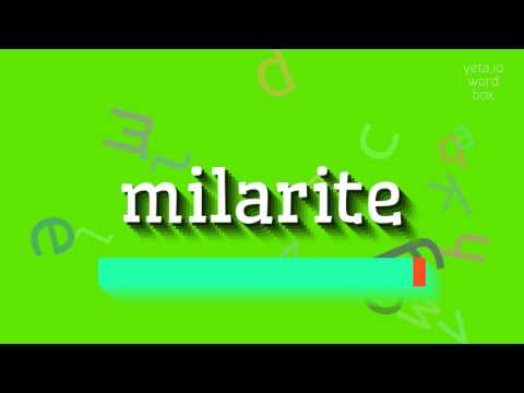 HOW TO PRONOUNCE MILARITE? #milarite