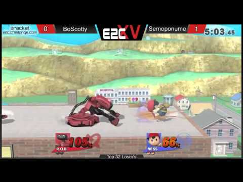 E2C 15 Smash 4 Singles: BoScotty (Rob) vs. Semoponume (Ness) - LB