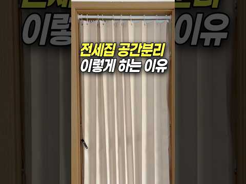전세집 공간분리 이만한게 없네 #방꾸미기