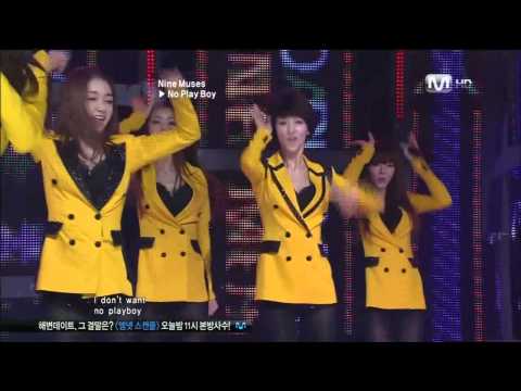 Nine Muses - No Playboy 100825 @ Mnet M-Rookies