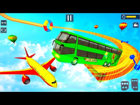 Mega Ramp Bus Stunts : Impossible Tracks 3D - Android Gameplay