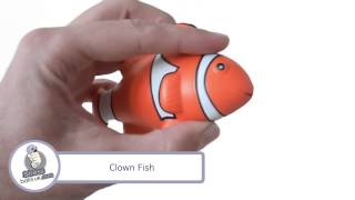 preview picture of video 'Clown Fish Shaped Stress Ball'