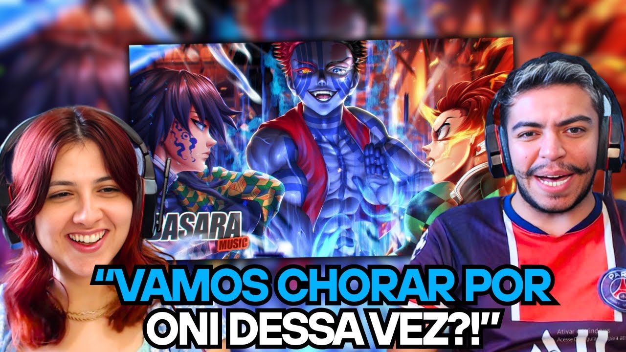 Akaza VS. Tanjiro e Tomioka | Castelo Infinito (Demon Slayer) | Basara | REACT