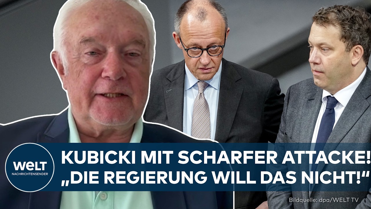 DEUTSCHLAND: Kubicki will „durchstarten“ mit der FDP – scharfe Schüsse bei WELT gegen Merz-Regierung
