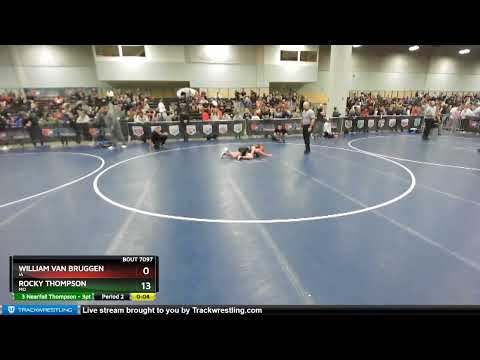 92 Lbs Champ. Round 1 - Rocky Thompson, MO Vs William Van Bruggen, IA 4933