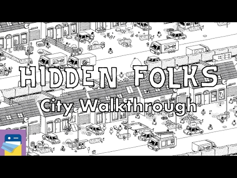 Hidden Folks: City Walkthrough Guide & Locations & iOS iPad Gameplay (by Adriaan de Jongh) - YouTube