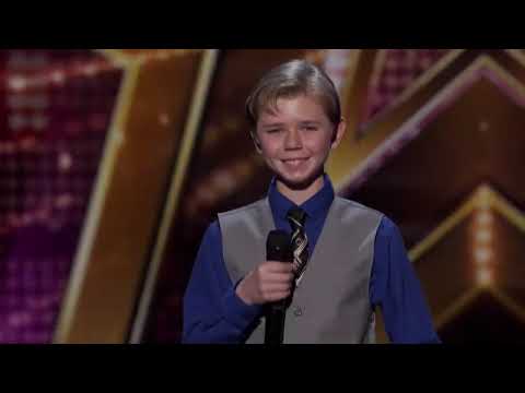 Kid sings Chug Jug With You on Americas Got Talent