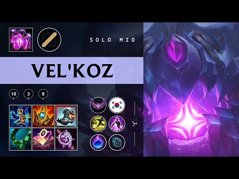 Vel'Koz Mid vs Taliyah - KR Master Patch 25.24