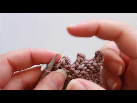 Picot Bind Off Method For Knitting