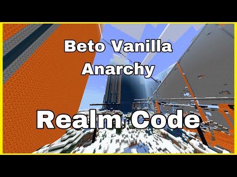 Minecraft Bedrock Realm Code for Beto Vanilla Anarchy Realm! (Like Bedrock 2b2t)