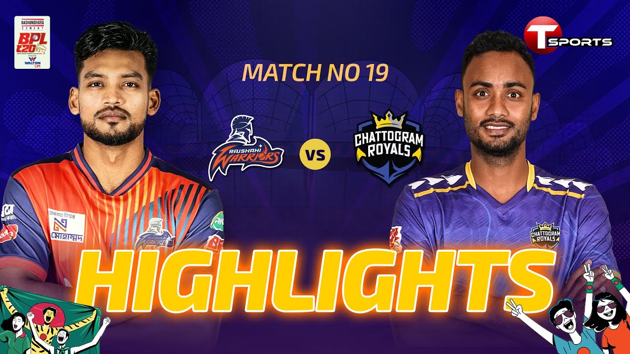 HIGHLIGHTS | Chattogram Royals vs Rajshahi Warriors, 19th Match | BPL 2026 | T Sports