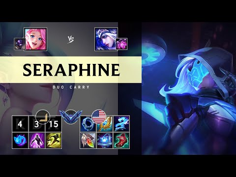 Seraphine Carry vs Ashe: Killing spree - NA Diamond Patch 25.S1.1