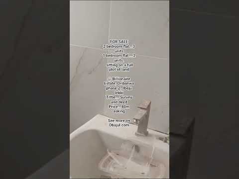 2 bedroom flat,3 units 1 bedroom flat,2 units. @Billionaire Estate, Oribanwa phase 2, Ibeju lekki
