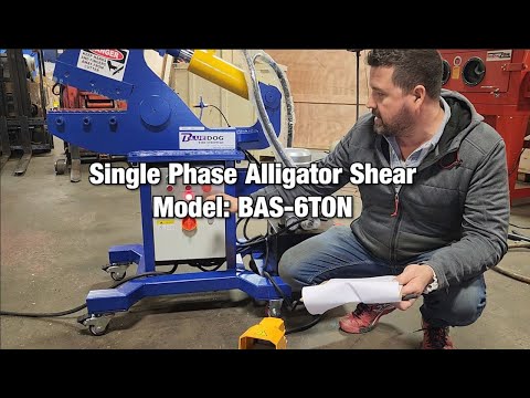 Single Phase Alligator Shear - BAS-6TON