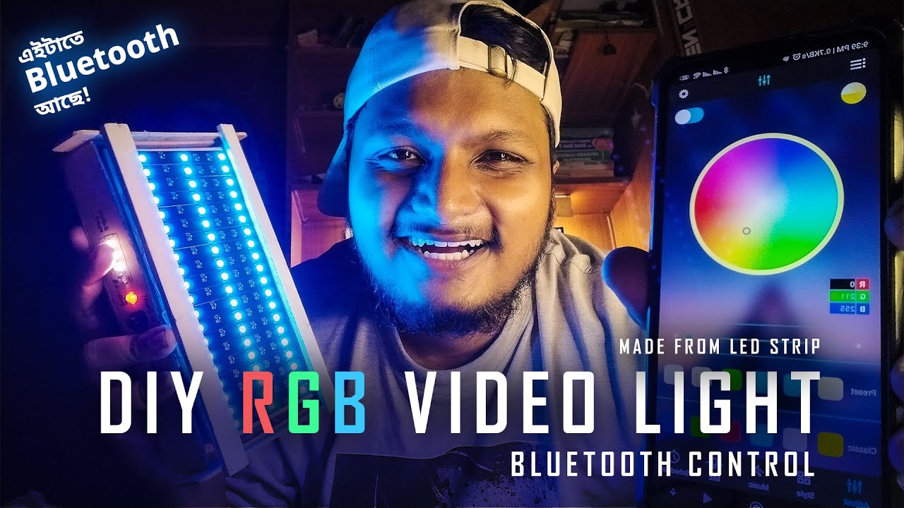 DIY RGB Video Light that you can control with Bluetooth?
