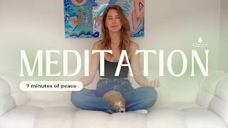 ✨ 7 MINUTE GUIDED MEDITATION & STRETCH FOR STRESS RELIEF ✨