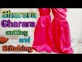 Gharara Cutting And Stitching Sharara Plazo Cutting Gharara Ki Cutting Gharara Cutting