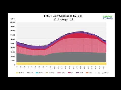 ERCOT Generation by Resource: A Time-Lapse of Texas Fuel Mix in Electricity Generation (20x)