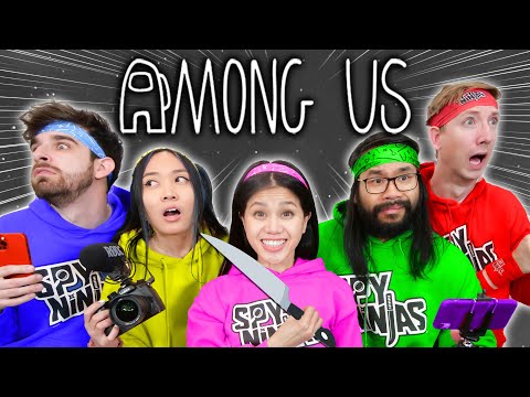 PLAYING AMONG US with SPY NINJAS New Roles Mod - Among Us in HD cuz It's in Real Life