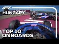Team Mates Collide At The Start And The Top 10 Onboards | 2023 Hungarian Grand Prix | Qatar Airways