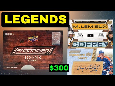 FIRST TIME IN 5 YEARS! 2024-25 UPPER DECK ENGRAINED ICONS Break