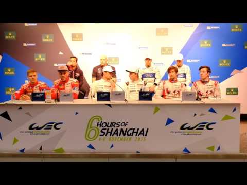 WEC - 2016 6 hours of Shanghai - Post qualifying press conference