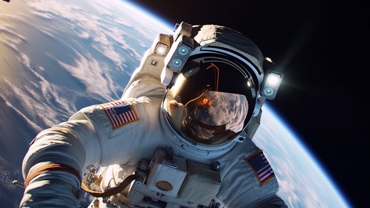 🌎 Incredible ISS Astronaut Spacewalk Go Pro 🧑‍🚀 Space Ambient Music