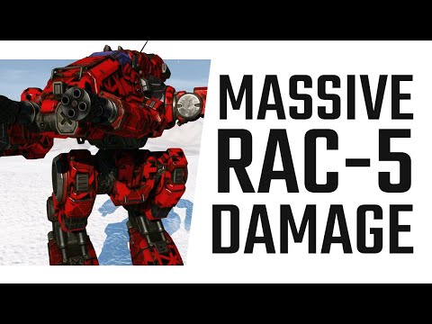 MASSIVE RAC-5 Damage on the Bushwacker - Mechwarrior Online The Daily Dose #1211