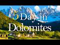 How To Spend 5 Days In DOLOMITES Italy Road Trip Travel Itinerary