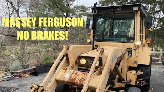 How to Replace Wet Brake Master Cylinders on a Massey Ferguson 50HX Backhoe 