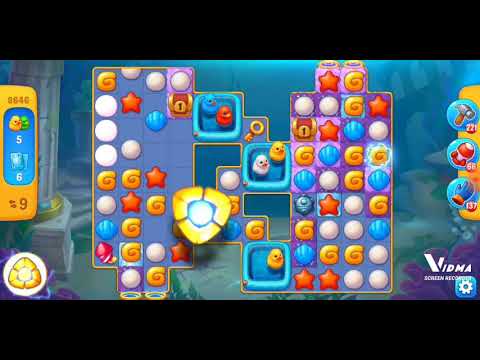 Fishdom. 8646 level no boosters and diamonds. 13 moves