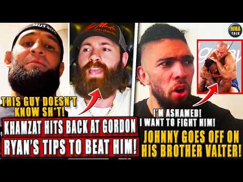ANGRY Khamzat Chimaev CLAPS BACK at Gordon Ryan's TIPS to BEAT HIM! Johnny Walker GOES OFF on Valter
