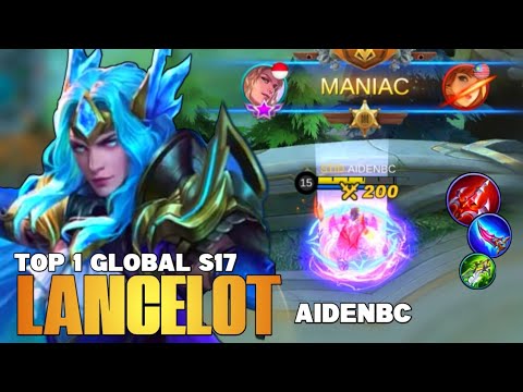 MANIAC! 15KILL | Lancelot Best Build 2021 | Top 1 Global Lancelot Gameplay | Mobile Legends✓