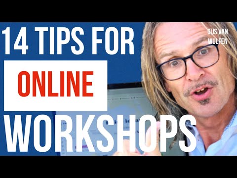 14 Tips for Online Workshops