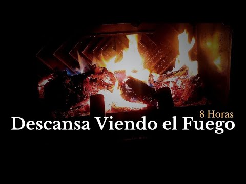 Descansa Viendo el Fuego 8 HORAS !!!  🔥🔥 😴 relajante sonido de fuego 🔥