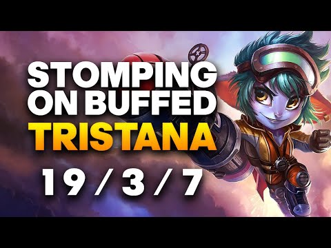 Grandmaster Tristana ADC Gameplay - How to 1v9 on Buffed Tristana | League of Legends