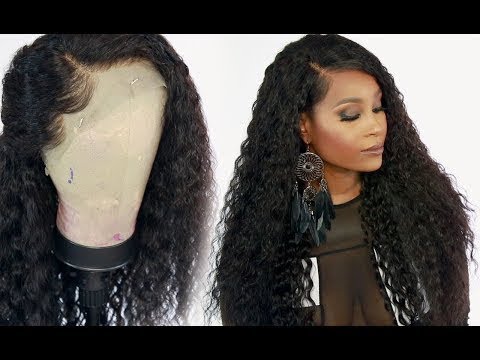 20 inch Full Lace Wig Malaysian Water Wave Human Hair 