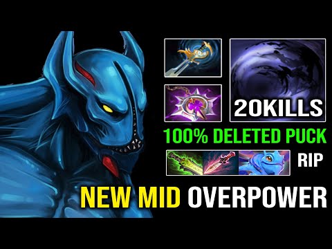 How to 100% Delete Annoying Puck From Mid with 1st Item Echo Sabre Nightstalker Nullifier Dota 2